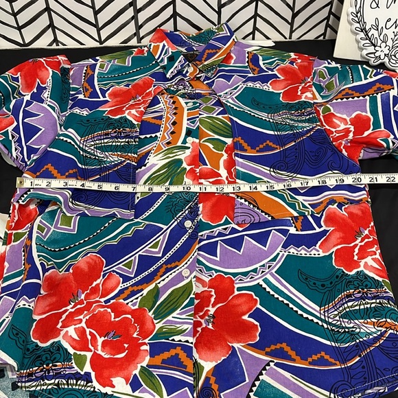 Clearance! ⚠️ Frontier Series Vibrant Multi-color Western Button Down LS, Sz.XL - Picture 14 of 16